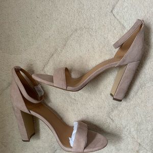 J CREW nude block heel (Never worn)